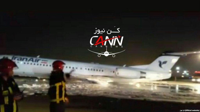 Iran: Máy bay chở 100 khách bốc cháy tại sân bay ở Tehran ảnh 1