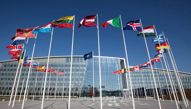 Trụ sở NATO. (Nguồn: nato.int) Phản ứng của NATO sau thông báo đóng cửa phái bộ ngoại giao Nga ảnh 1