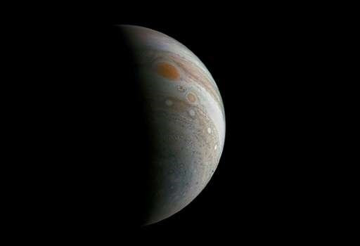 Sao Mộc. (Nguồn: Phys) Tàu thăm dò của NASA hoàn thành lần bay thứ 50 qua Sao Mộc ảnh 1