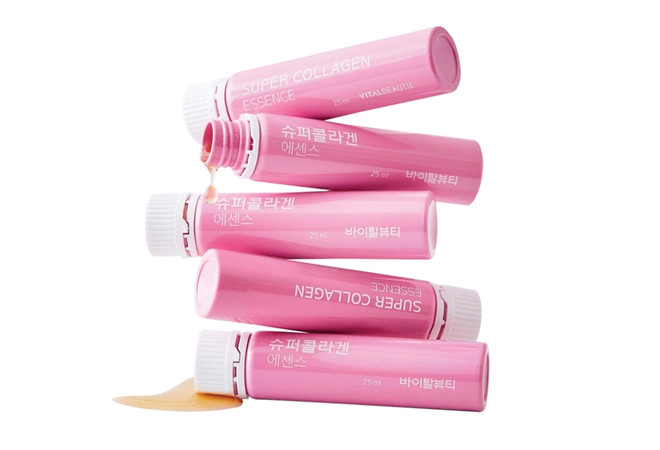 Vital Beautie Super Collagen Ampoule: Nước uống hương trái cây chứa 3.000mg collagen phân tử nhỏ chiết xuất từ cá bằng công nghệ thủy phân tiên tiến. Effortless beauty: Khi làm đẹp không cần phải gắng gượng ảnh 3