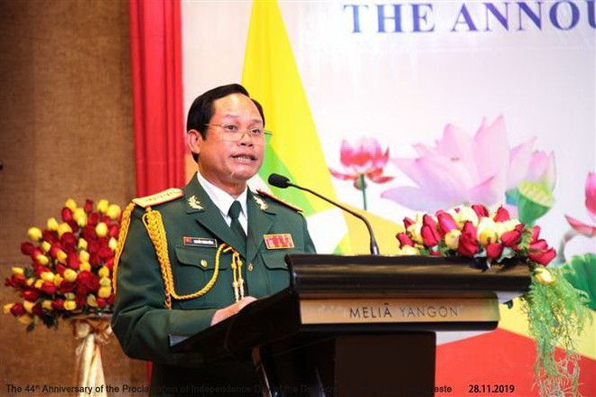 Kỷ niệm ngày lập QĐND và công bố Sách Trắng quốc phòng tại Myanmar ảnh 2