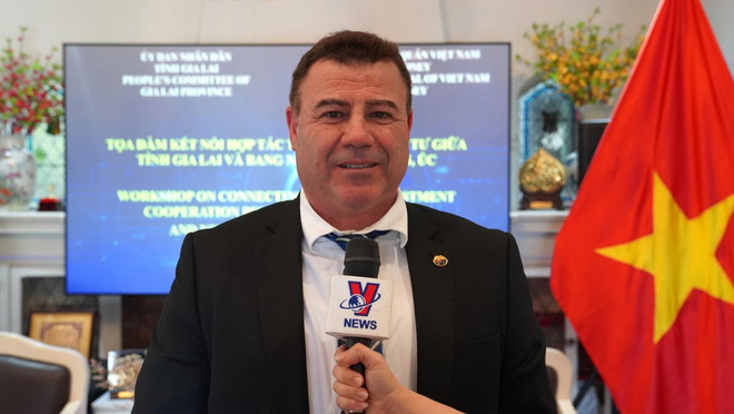 Ông Marco Zammarrell, thành viên ban điều hành Hội đồng Kinh doanh Australia – Việt Nam (AVBC). (Ảnh: Lê Đạt/TTXVN) ttxvn-gia lai3.jpg