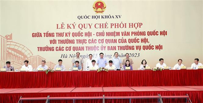 Ký quy chế phối hợp giữa Tổng Thư ký Quốc hội với cơ quan của Quốc hội ảnh 1