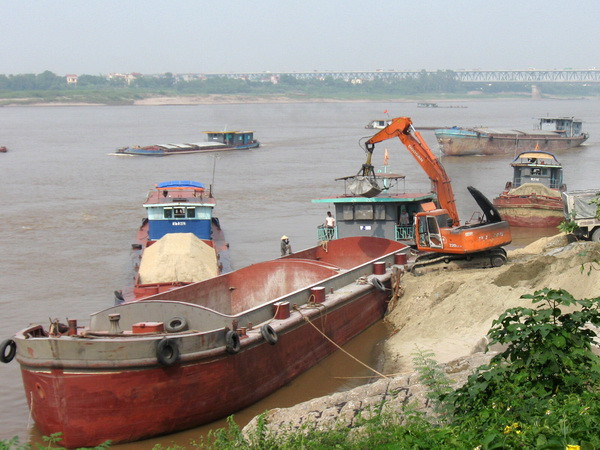 Tỉnh trạng khai thác cát trái phép tại Thanh Hóa vẫn tái diễn ảnh 1
