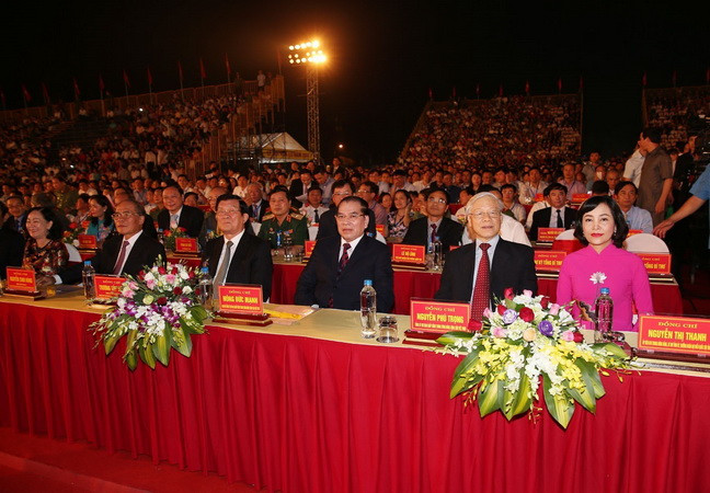 Tổng Bí thư Nguyễn Phú Trọng dự kỷ niệm 1050 năm Nhà nước Đại Cồ Việt ảnh 1
