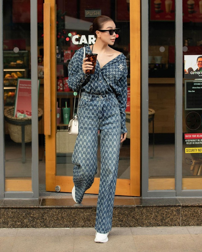 Trang phục matchy-matchy càn quét street style của mỹ nhân Việt ảnh 6