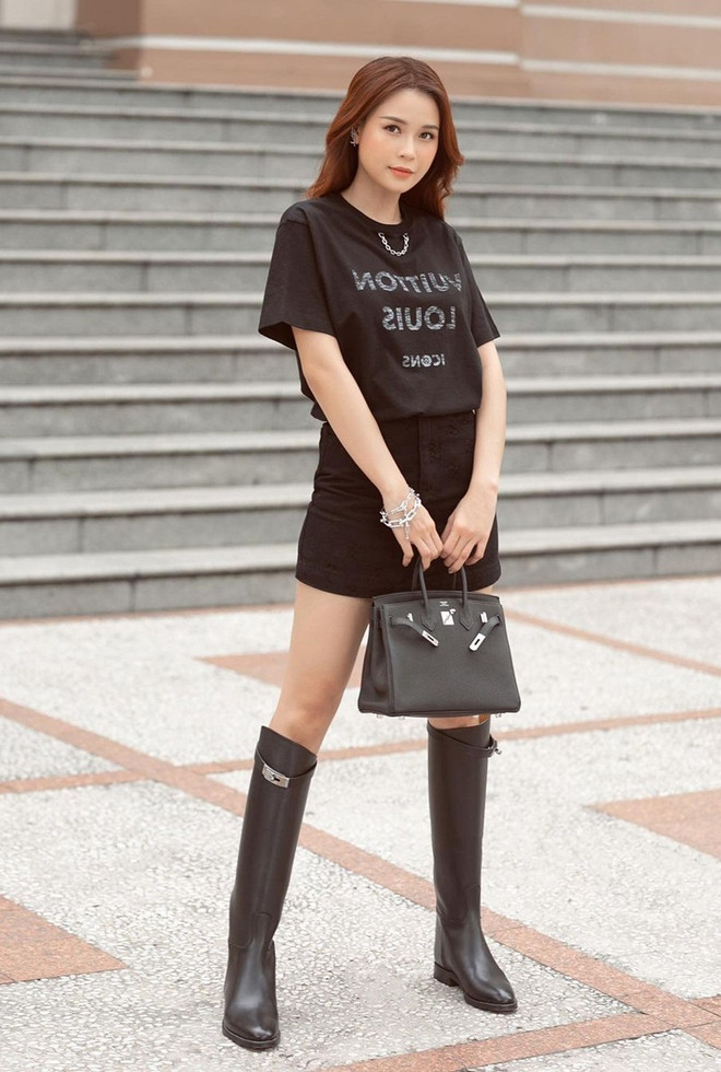 Trang phục matchy-matchy càn quét street style của mỹ nhân Việt ảnh 7