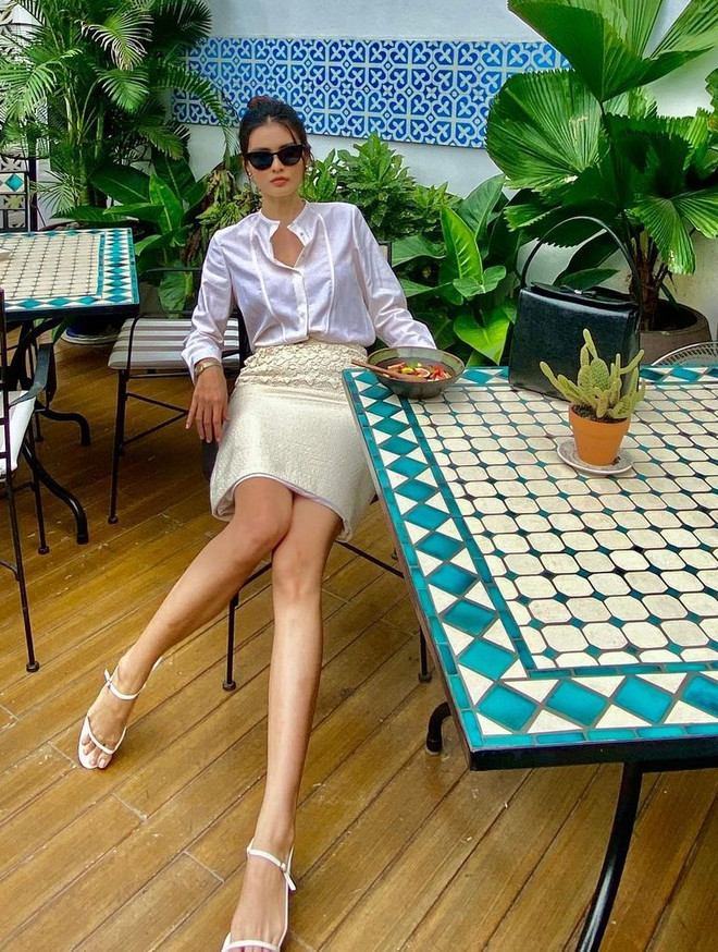 Trang phục matchy-matchy càn quét street style của mỹ nhân Việt ảnh 20