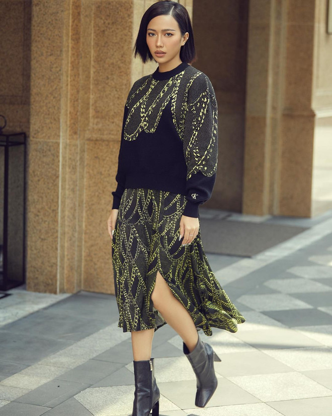 Trang phục matchy-matchy càn quét street style của mỹ nhân Việt ảnh 5