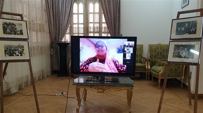 Nhiều tham luận có giá trị trong hội thảo trực tuyến về Bác tại Ai Cập ảnh 3