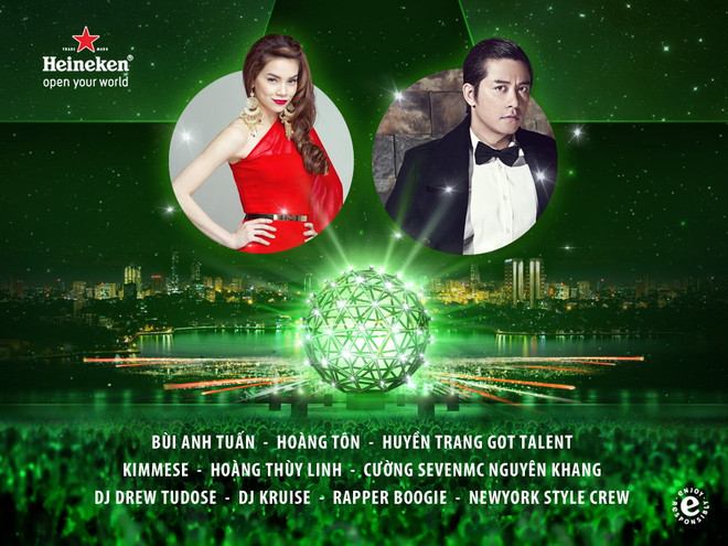 Lần đầu tiên Heineken Countdown được tổ chức trên sân khấu nước ảnh 1