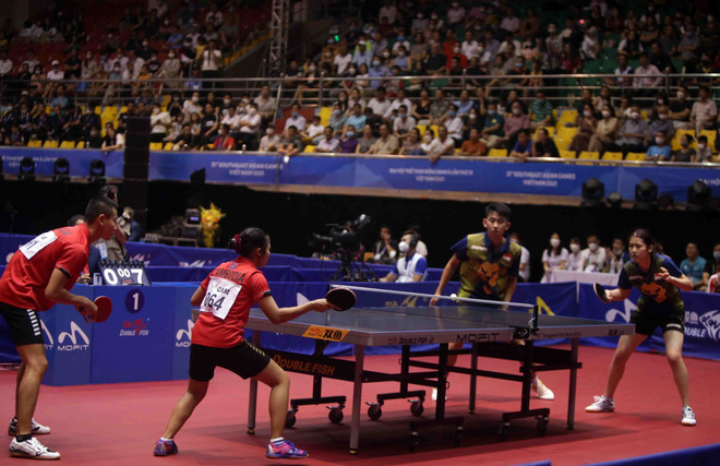 SEA Games 31: Khởi tranh nội dung đôi nam nữ môn bóng bàn ảnh 1