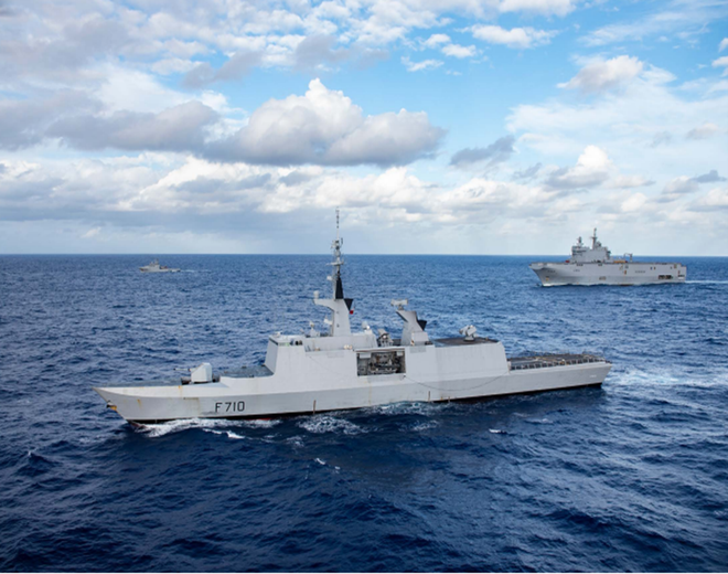 Pháp điều tàu sân bay trực thăng đến Vịnh Bengal tập trận cùng Bộ Tứ ảnh 1