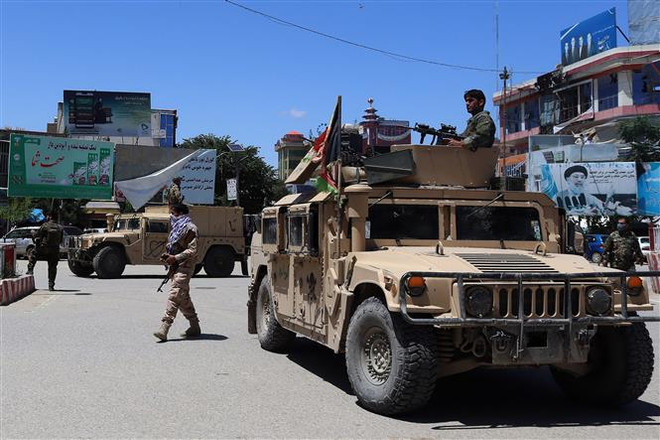 Lực lượng an ninh Afghanistan. (Ảnh: AFP/TTXVN) Afghanistan tiêu diệt và làm bị thương hơn 70 tay súng Taliban ảnh 1