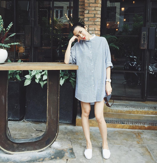 Phái đẹp ngưỡng mộ bí quyết phối đồ giấu bụng bầu của Tăng Thanh Hà ảnh 10