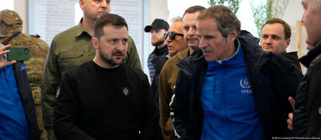 Tổng Giám đốc IAEA Rafael Grossi gặp Tổng thống Ukraine Zelensky ảnh 1