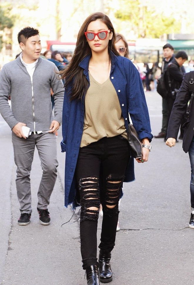 Tuyệt chiêu diện áo phông giúp phái đẹp cả tuần xinh tươi ảnh 12