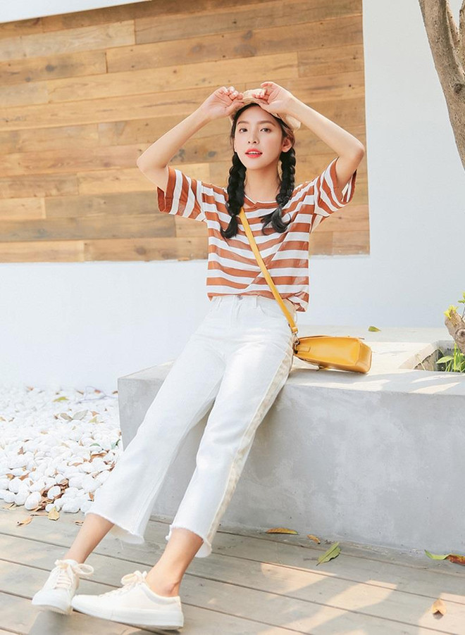 Tuyệt chiêu diện áo phông giúp phái đẹp cả tuần xinh tươi ảnh 9