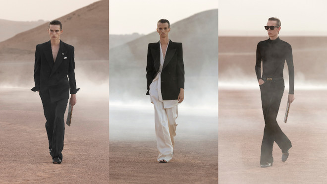 Diện mạo mới của sự nam tính trong BST Saint Laurent Xuân Hè 2023 ảnh 11