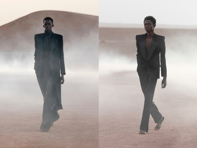 Diện mạo mới của sự nam tính trong BST Saint Laurent Xuân Hè 2023 ảnh 18