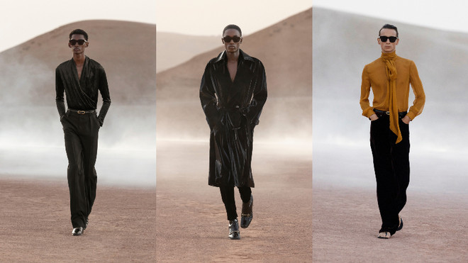 Diện mạo mới của sự nam tính trong BST Saint Laurent Xuân Hè 2023 ảnh 14