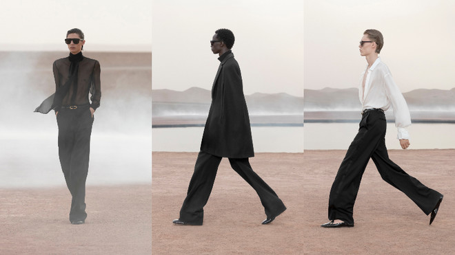 Diện mạo mới của sự nam tính trong BST Saint Laurent Xuân Hè 2023 ảnh 3