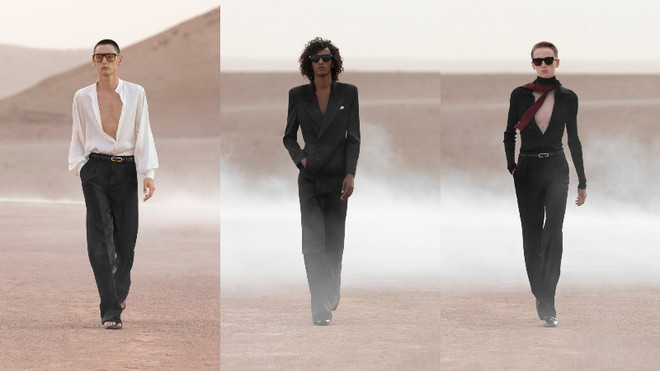 Diện mạo mới của sự nam tính trong BST Saint Laurent Xuân Hè 2023 ảnh 6