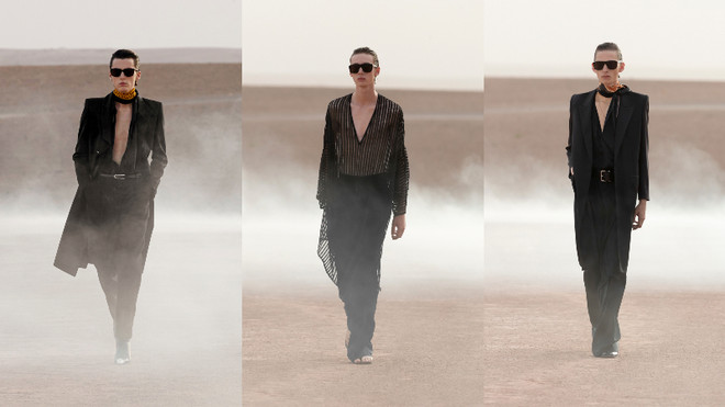 Diện mạo mới của sự nam tính trong BST Saint Laurent Xuân Hè 2023 ảnh 16