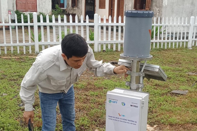Vận hành khai thác trạm đo mưa tự động tại quần đảo Trường Sa ảnh 1