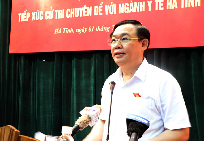 Phó Thủ tướng tiếp xúc cử tri chuyên đề về y tế tại tỉnh Hà Tĩnh ảnh 1