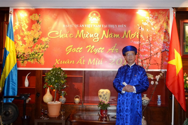 Ấm áp hương vị Tết Ất Mùi của người Việt tại Thụy Điển ảnh 1