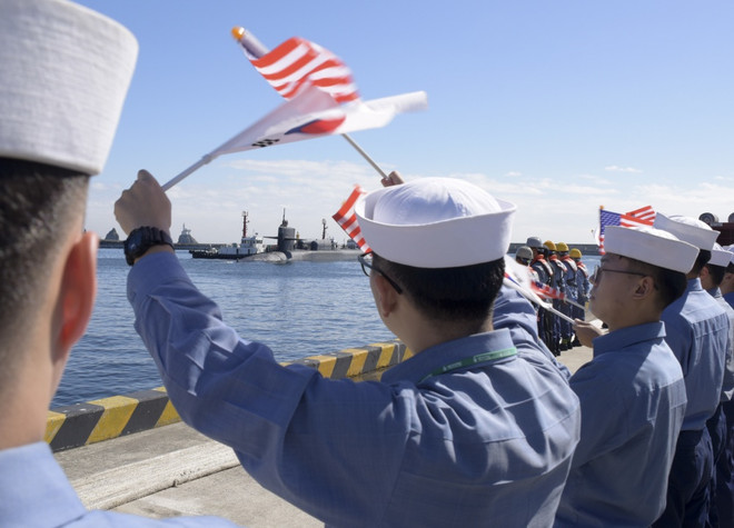 Tàu ngầm hạt nhân USS Michigan của Mỹ tới Hàn Quốc ảnh 1