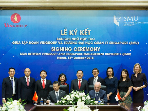 Tập đoàn Vingroup và SMU hợp tác nâng cao năng lực quản trị ảnh 1