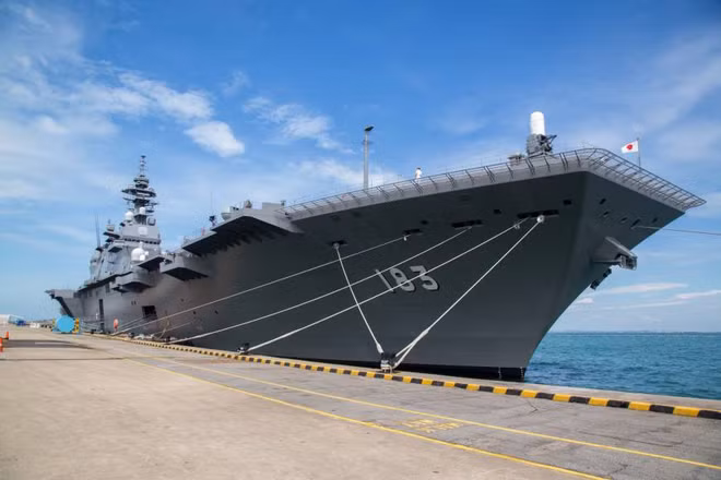 Hai tàu của lực lượng phòng vệ trên biển Nhật Bản đến Singapore ảnh 1