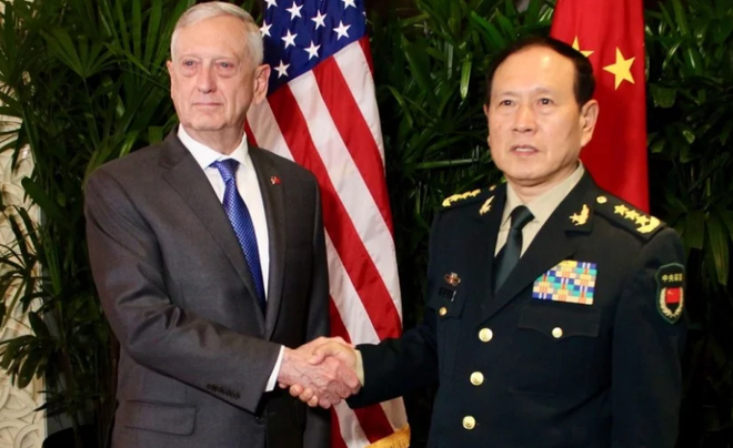 Bộ trưởng quốc phòng Mỹ-Trung hội đàm bên lề hội nghị tại Singapore ảnh 1