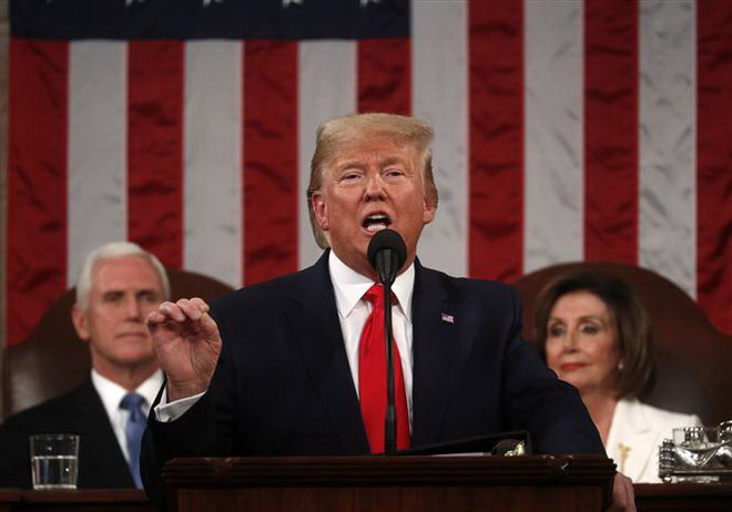 Tổng thống Trump nêu bật thành tích kinh tế trong thông điệp liên bang ảnh 1
