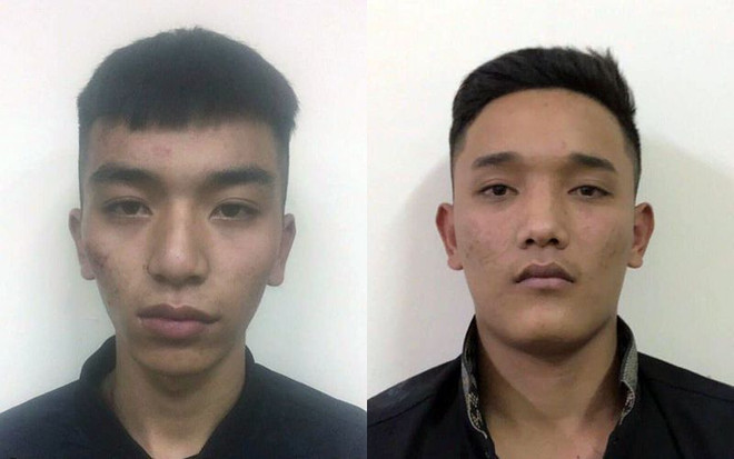 Lê Văn Quân (trái) và Đặng Tuấn Anh. (Ảnh: Công an Hà Nội) Giả làm xe ôm công nghệ, cướp dây chuyền trị giá hơn 100 triệu đồng ảnh 1