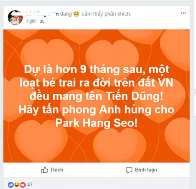 Status “mất kiểm soát” cực đáng yêu sau chiến thắng của U23 Việt Nam ảnh 3