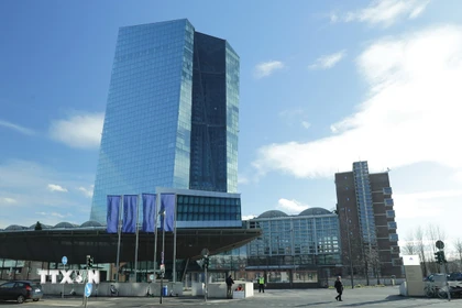 Trụ sở Ngân hàng Trung ương châu Âu (ECB) ở Frankfurt, Đức. (Ảnh: THX/TTXVN)