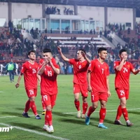 Chỉ cần hòa Myanmar, Đội tuyển Việt Nam sẽ vào bán kết AFF Cup 2024 với tư cách nhất bảng. (Ảnh: Hoài Nam/Vietnam+)