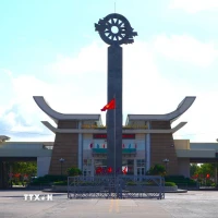 Cửa khẩu quốc tế Mộc Bài, tỉnh Tây Ninh. (Ảnh: Minh Phú/TTXVN)