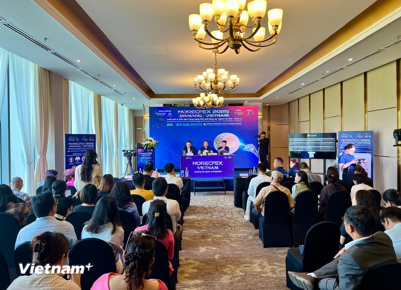 Họp báo công bố sự kiện Horecfex 2025. (Ảnh: Thanh Phong/Vietnam+)