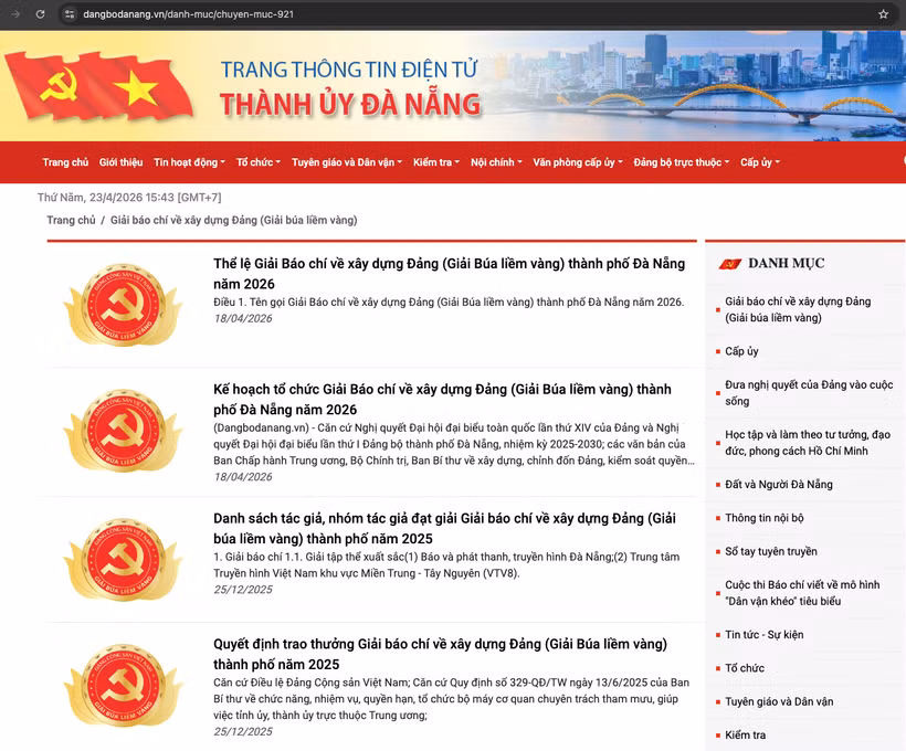 Mọi thông tin chi tiết có thể tìm hiểu tại website https://dangbodanang.vn/
