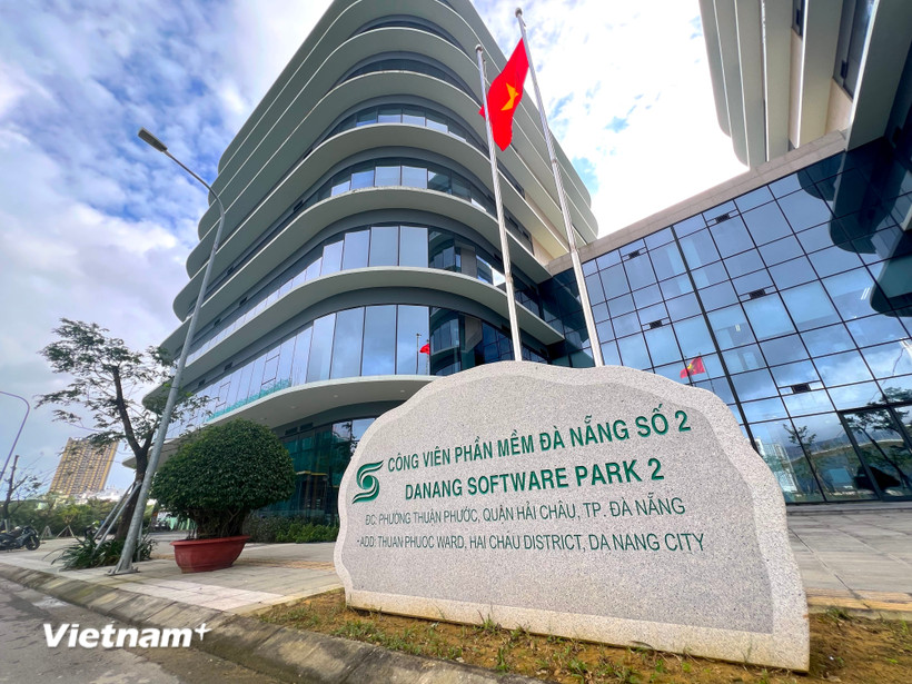 Văn phòng Trung tâm tài chính quốc tế Việt Nam thành phố Đà Nẵng được đặt tại Khu Công viên phần mềm Đà Nẵng 2. (Ảnh: Thanh Phong/Vietnam+)