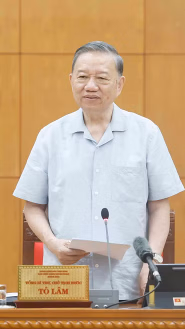 Tổng Bí thư, Chủ tịch nước Tô Lâm phát biểu chỉ đạo. (Ảnh: Thống Nhất/TTXVN)