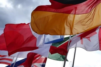 Cờ của các nước G7. (Nguồn: DPA)