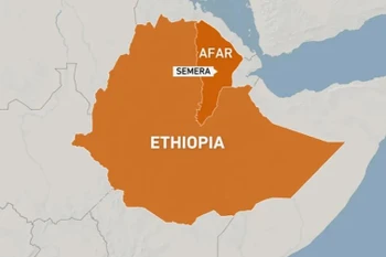 Vụ tai nạn xảy ra vào sáng sớm tại Semera thuộc vùng Afar, cách thủ đô Djibouti vài trăm km về phía Tây. (Nguồn: AFP)