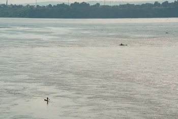 Sông Congo tại Kinshasa, Cộng hòa Dân chủ Congo. (Ảnh: THX/TTXVN)