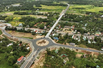 Doanh nghiệp Đan Mạnh đầu tư hơn 1290 tỷ đồng xây dựng dự án may mặc chất lượng cao tại Bình Địn. (Ảnh: Vũ Sinh/TTXVN)
