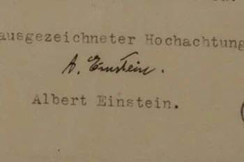 Bức thư của Albert Einstein, được Viện Gnazim ở Tel Aviv - kho lưu trữ văn học Do Thái lớn nhất thế giới - phát hiện vào tháng 11/2025. (Nguồn: TPS-IL)